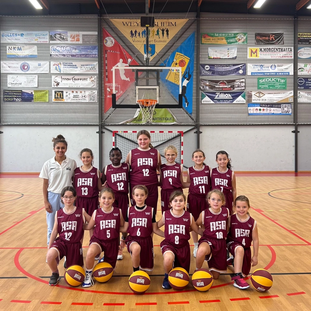 Photo de groupe de l'équipe U11F3 Départementale 2