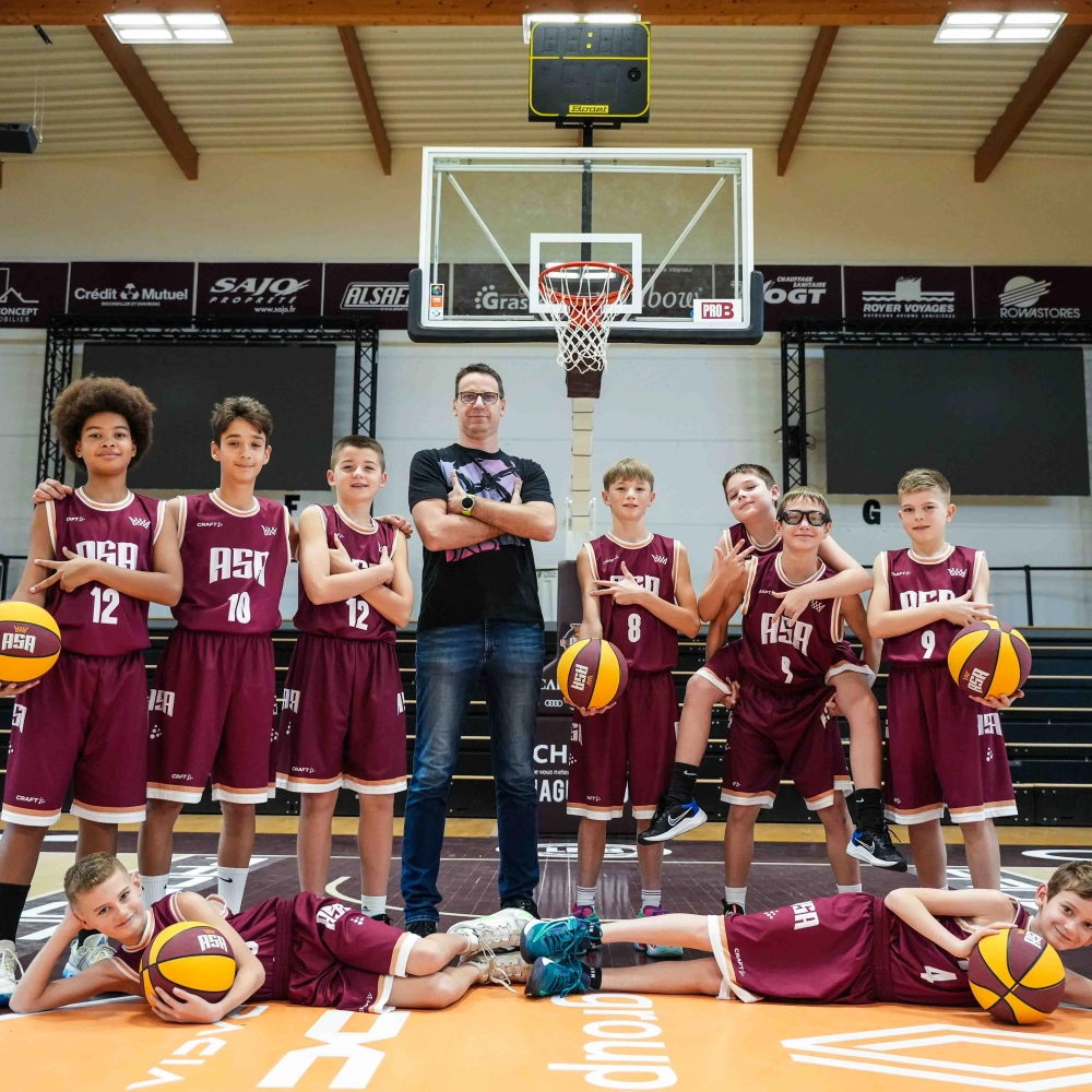 Photo de groupe de l'équipe U13M Départementale