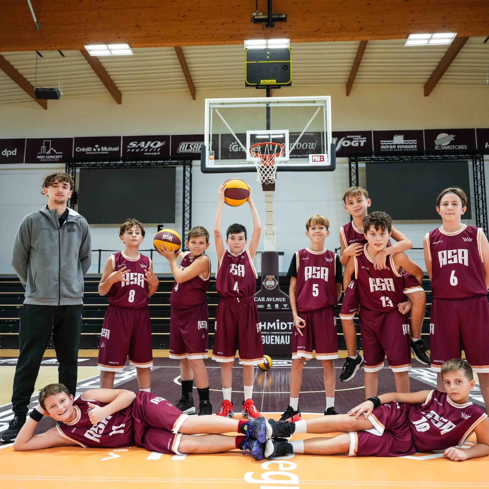 Photo de groupe de l'équipe U13M Départementale 2