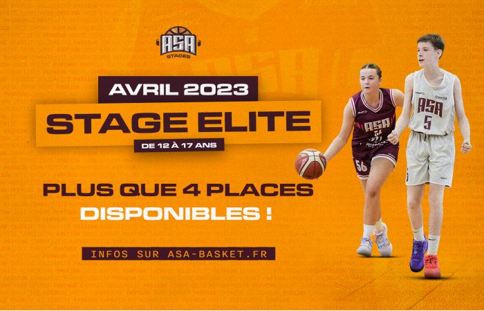 Il reste 4 places pour le Stage Elite !