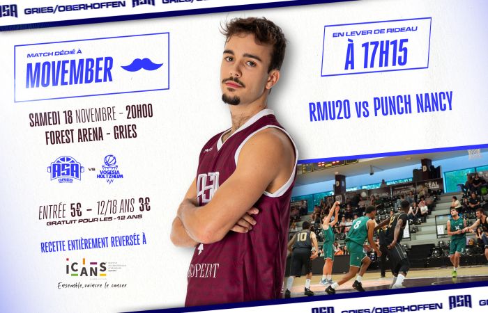 L'ASA Gries/Oberhoffen s'engage pour Movember !