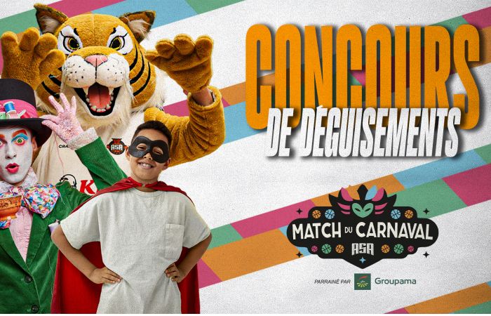 Concours de déguisements lors du Match du Carnaval !