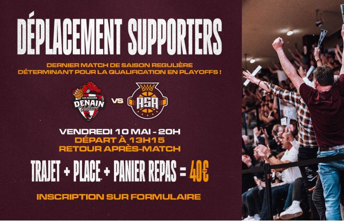 Déplacement supporters à Denain !