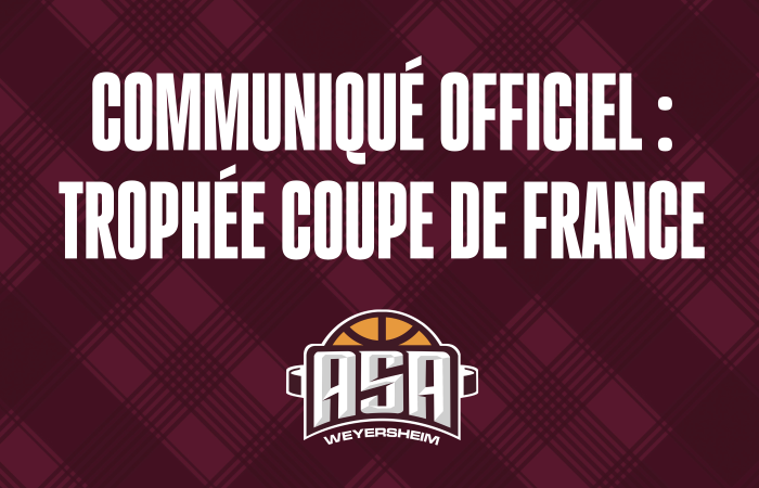 Communiqué de presse : Trophée Coupe de France