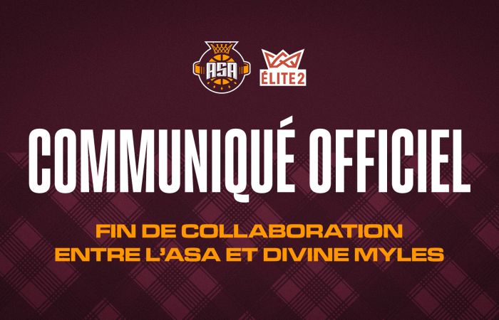 Fin de la collaboration entre l'ASA et Divine Myles
