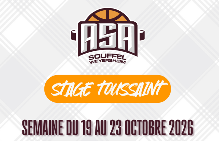 Stage de la Toussaint 2026 ASA Souffel