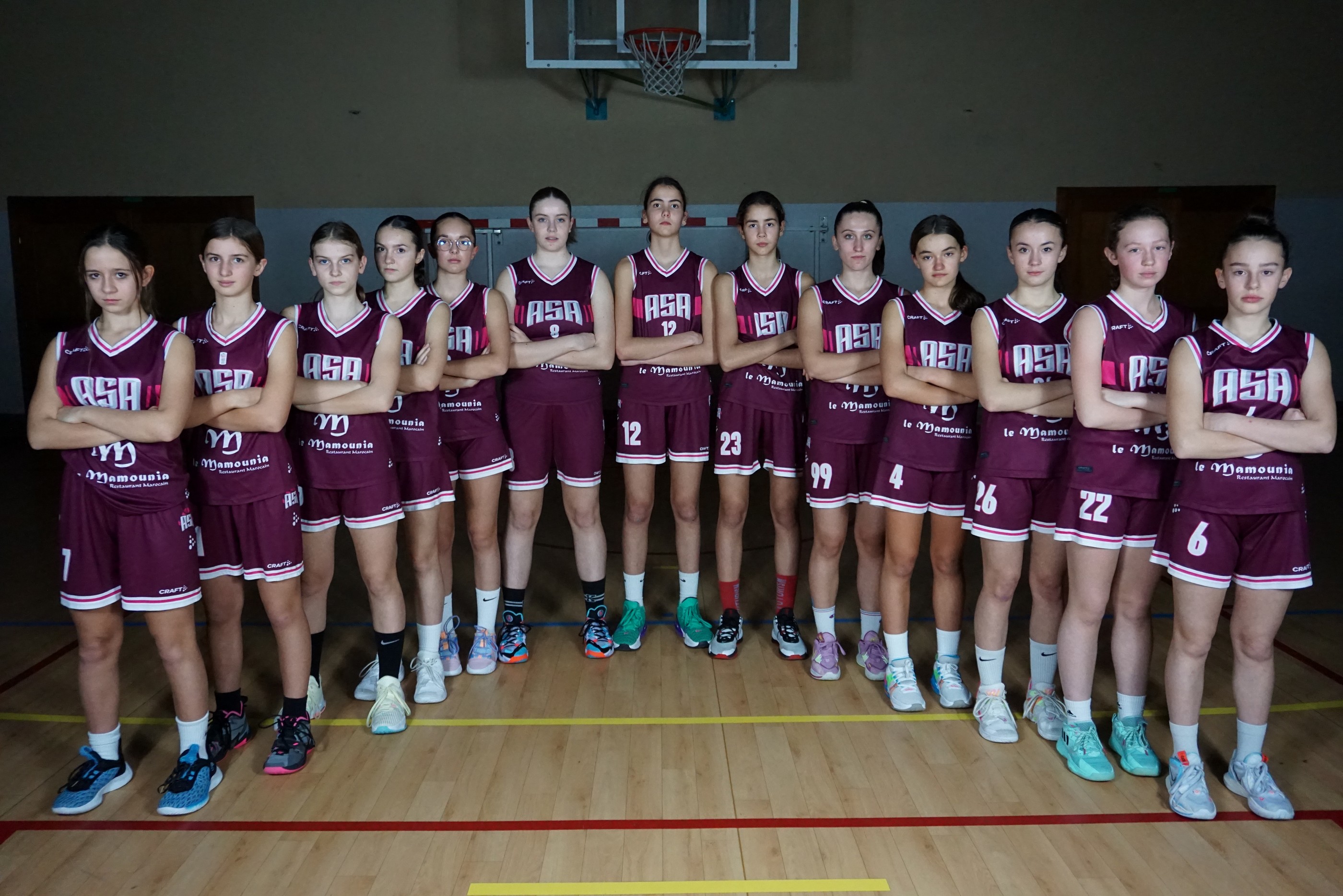 Photo de groupe de l'équipe U15F Elite 2022/2023